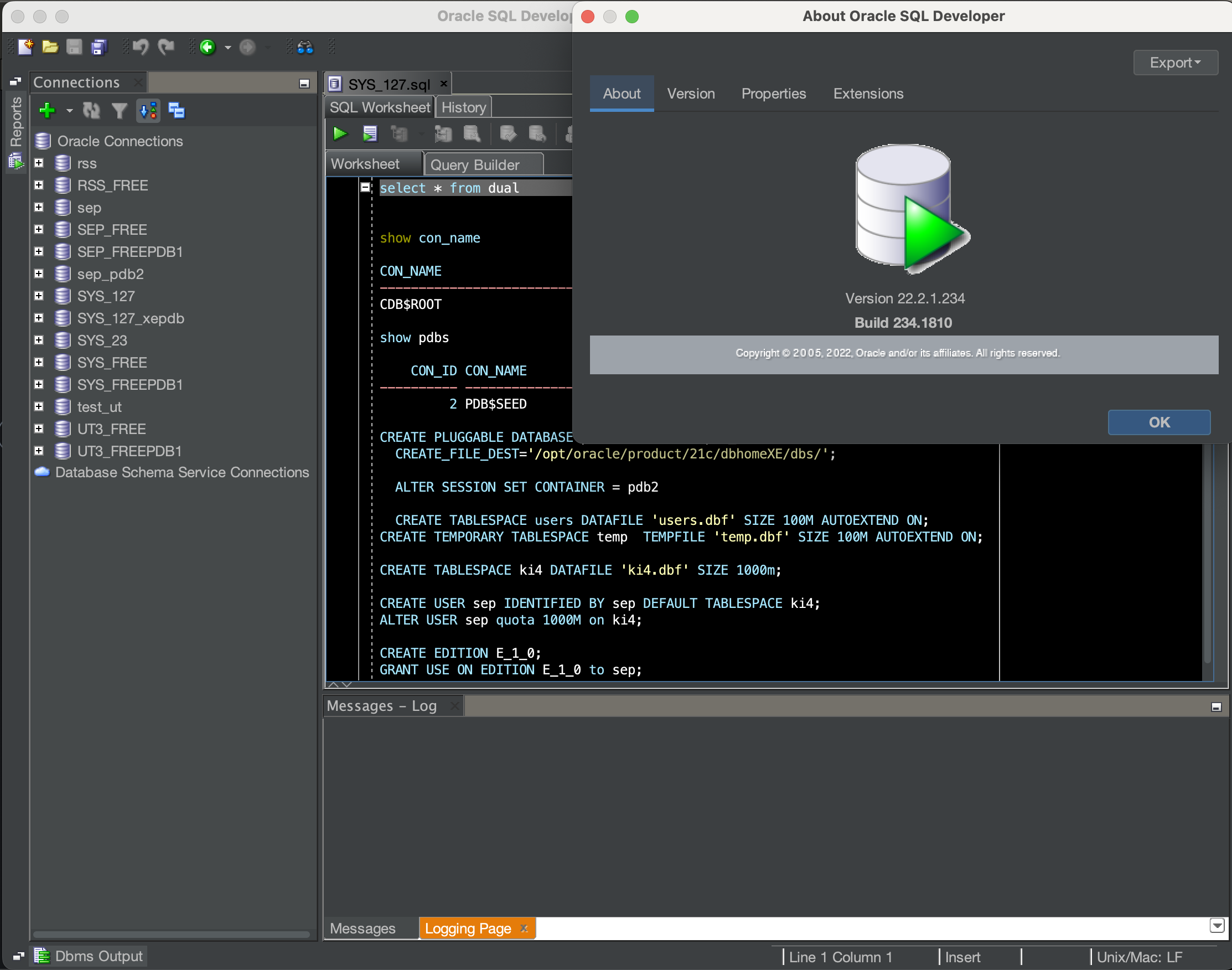 Dark mode w SQLDeveloper